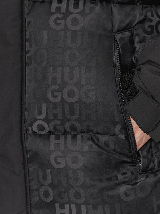HUGO Hugo Vatovaná bunda Melmus2341 50498017 Čierna Regular Fit