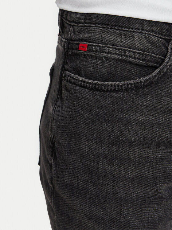 HUGO HUGO Blugi 50561248 Gri închis Extra Slim Fit