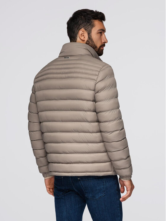 Ombre Ombre Kurtka puchowa OM-JALP-0231 Beżowy Regular Fit