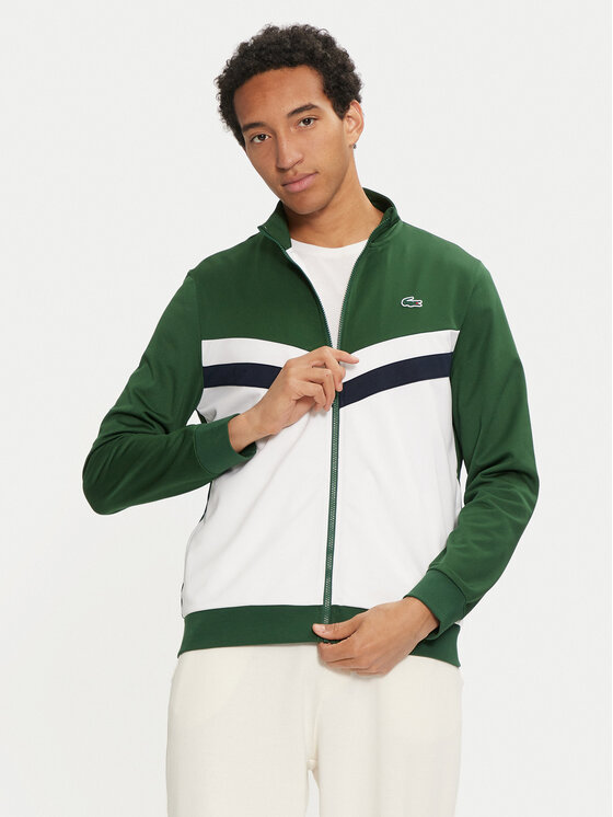 Lacoste Majica Dugih Rukava SH2646 Zelena Regular Fit