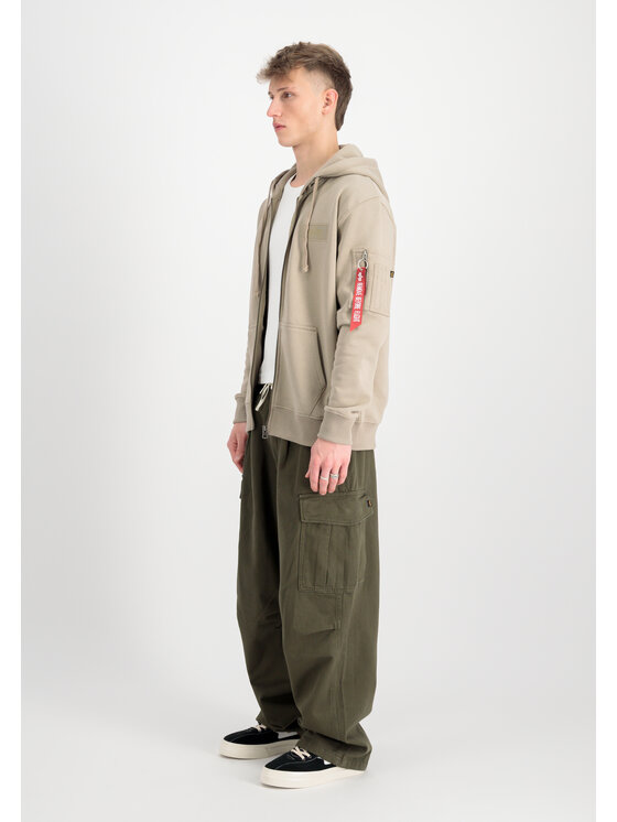 Alpha Industries Alpha Industries Bluza Back Print Zip Hoodie Żółty Regular Fit