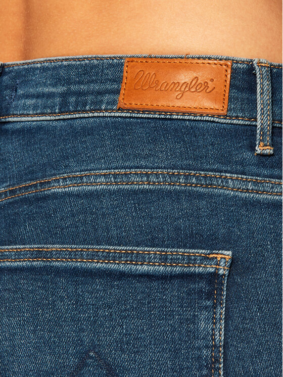 Wrangler Wrangler Jeansy High Rise W27HVQX8E 112128135 Niebieski Skinny Fit