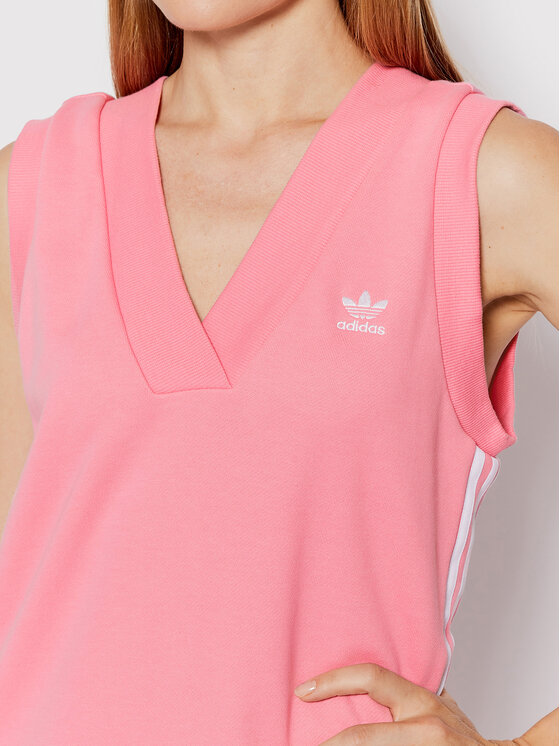 adidas adidas Sukienka dzianinowa adicolor Classics HM2135 Różowy Regular Fit
