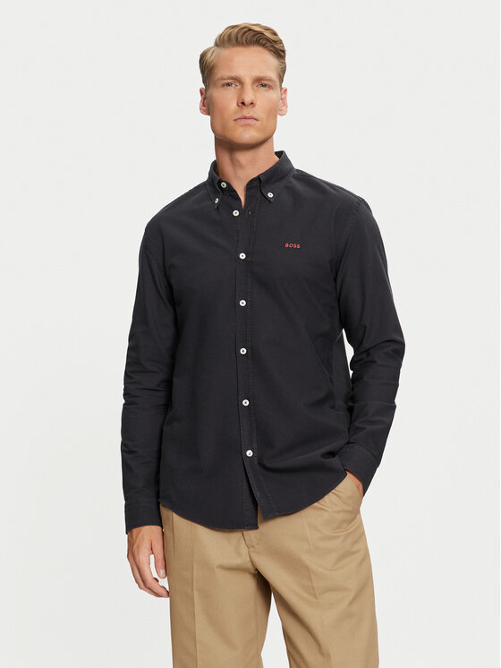 BOSS Boss Cămașă H-Roan 50521996 Bleumarin Slim Fit