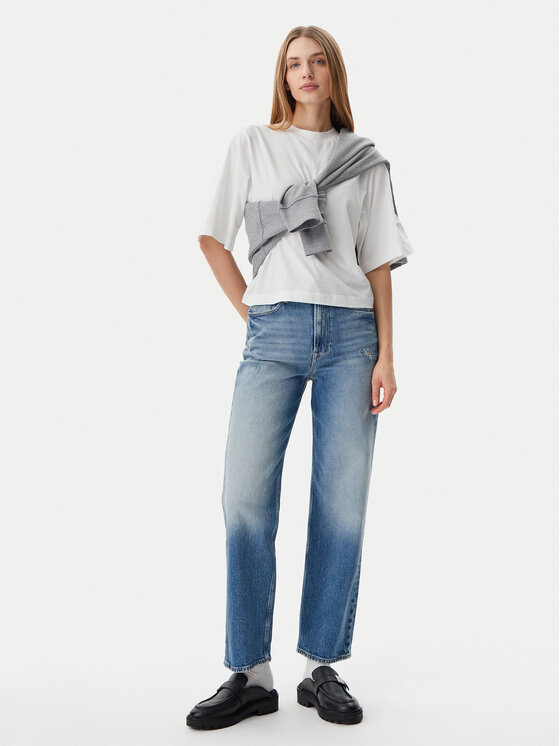 Tommy Jeans Tommy Jeans Traperice Layla DW0DW19772 Plava Straight Fit