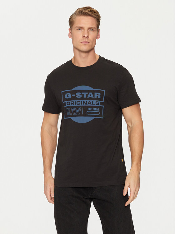 G-Star Raw T-shirt Originals D25443-8415 Crna Regular Fit