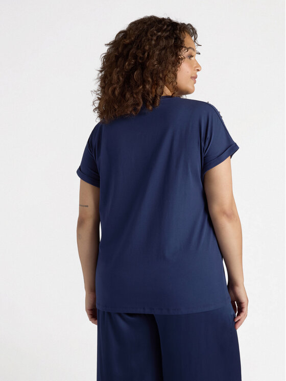 Fiorella Rubino Fiorella Rubino T-shirt G367L008116N034 Blu Regular Fit