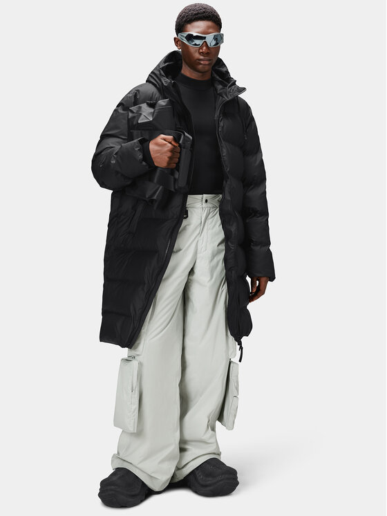 Rains Rains Зимно яке 15130 Черен Regular Fit