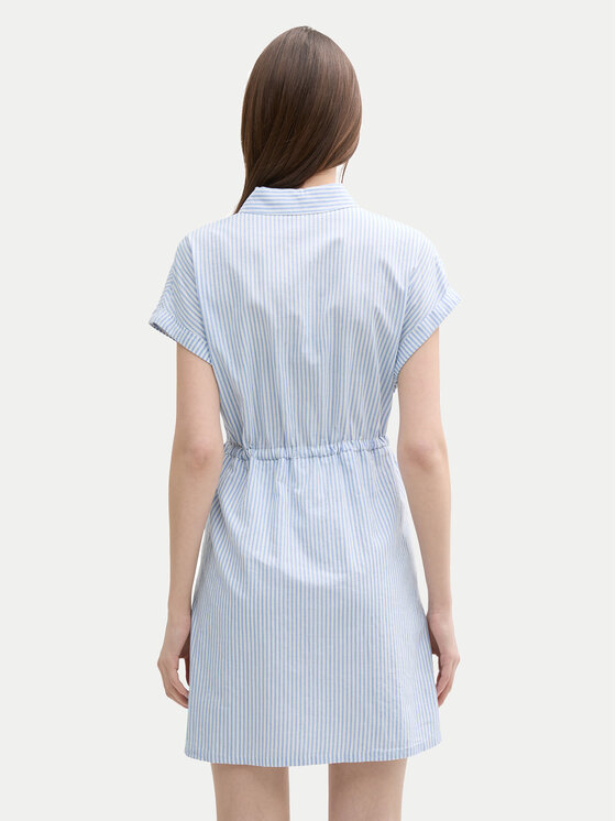 Tom Tailor Denim Tom Tailor Denim Rochie tip cămașă 1045766 Albastru Regular Fit