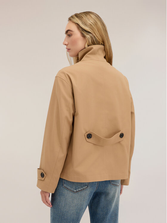 Motivi Motivi Cappotto invernale R039Q001178N002 Crema Boxy Fit