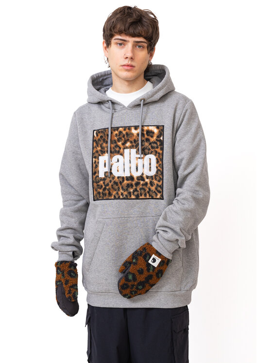 Palto Palto Bluza Leopard Szary Long Fit
