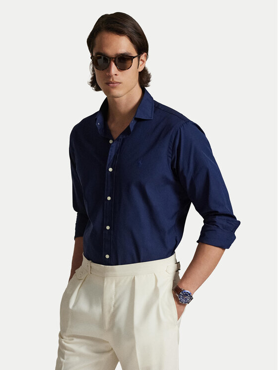 Polo Ralph Lauren Polo Ralph Lauren Cămașă 710P01396003 Bleumarin Custom Fit