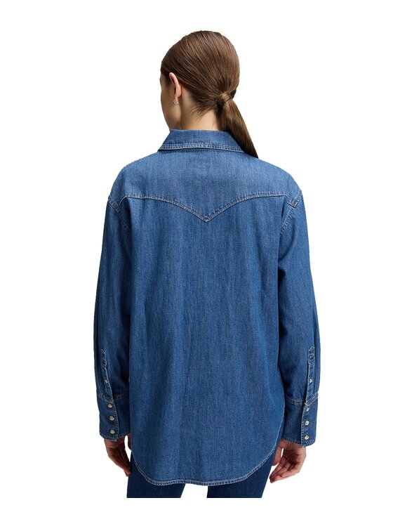 Lee Lee Koszula jeansowa 112385647 Niebieski Relaxed Fit