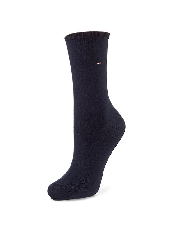 Tommy Hilfiger Tommy Hilfiger 2er-Set hohe Damensocken 371221 Dunkelblau