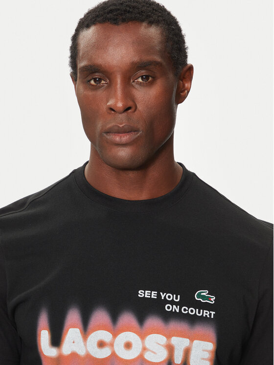 Lacoste Lacoste T-shirt TH2617 Crna Regular Fit