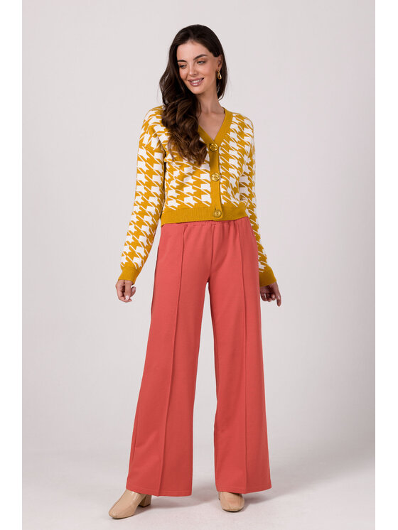 BeWear BeWear Kardigán BK104 Žltá Comfortable Fit