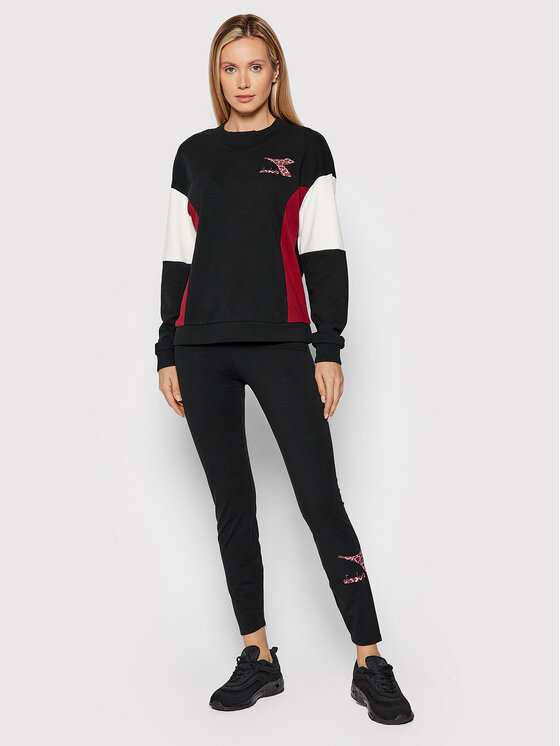 Felpa Crew Lush 102.177782 Nero Regular Fit