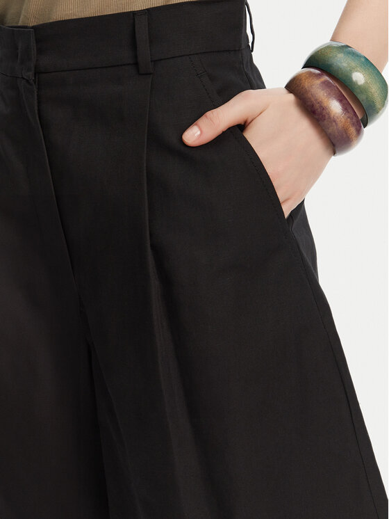 Weekend Max Mara Weekend Max Mara Bermuda nadrág Ecuba 2515141032 Fekete Regular Fit