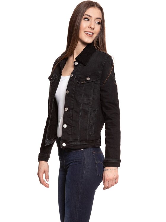 Lee Lee Giacca da donna SHERPA RIDER JACKET Nero Regular Fit