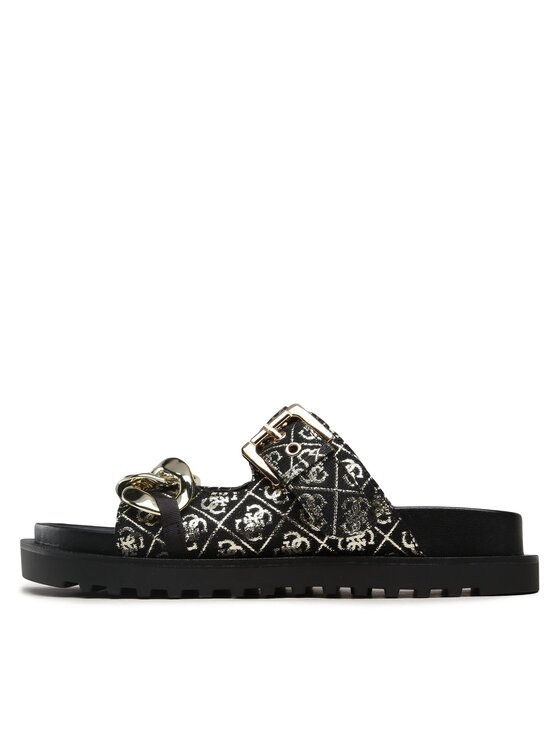 Guess Guess Šlepetės Fatema FL6FAT FAL03 Juoda