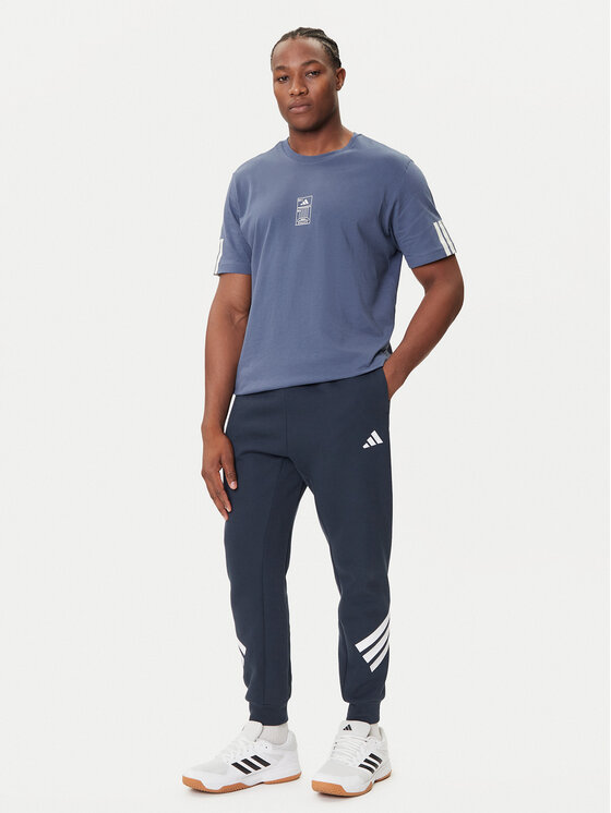 adidas adidas Tricou Stadium Ticket JM6472 Albastru Loose Fit