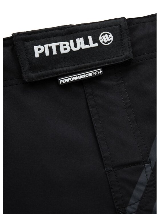 PITBULL PITBULL Szorty sportowe Spodenki treningowe Jet Mesh Performance Pro plus Hilltop L Czarny Regular Fit