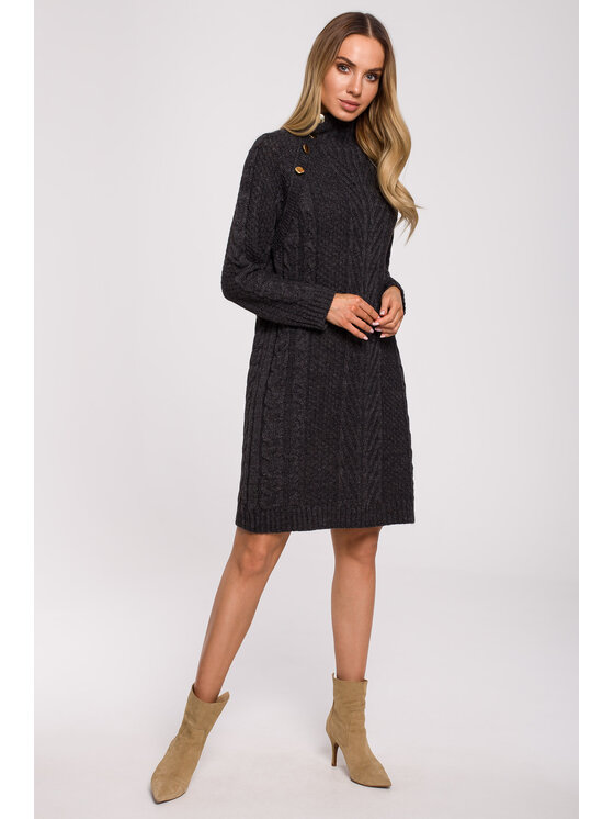 Made of Emotion Made of Emotion Vestito di maglia M635 Nero