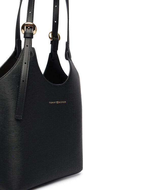 Tommy Hilfiger Tommy Hilfiger Kabelka Th Modern Mini Tote AW0AW18617 Černá