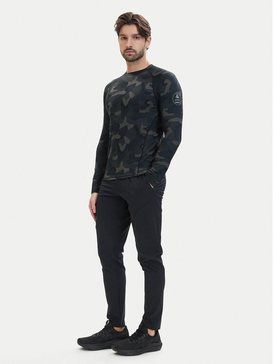 Surfanic Surfanic Lenjerie de corp termoactivă partea de sus SWE1604 Verde Slim Fit