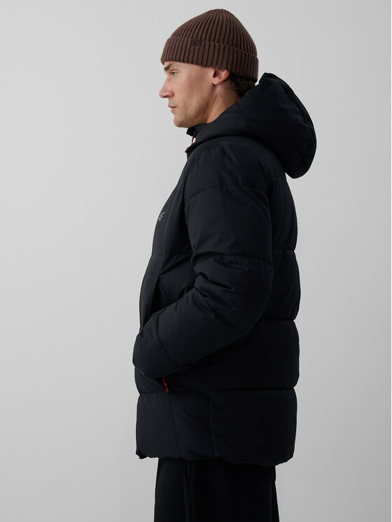 4F 4F Kurtka zimowa URBAN COMMUTER Czarny Regular Fit