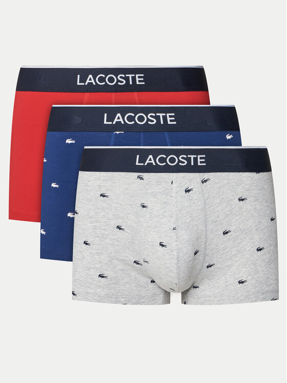 Lacoste Lacoste Set od 3 para bokserica 5H1299 Šarena