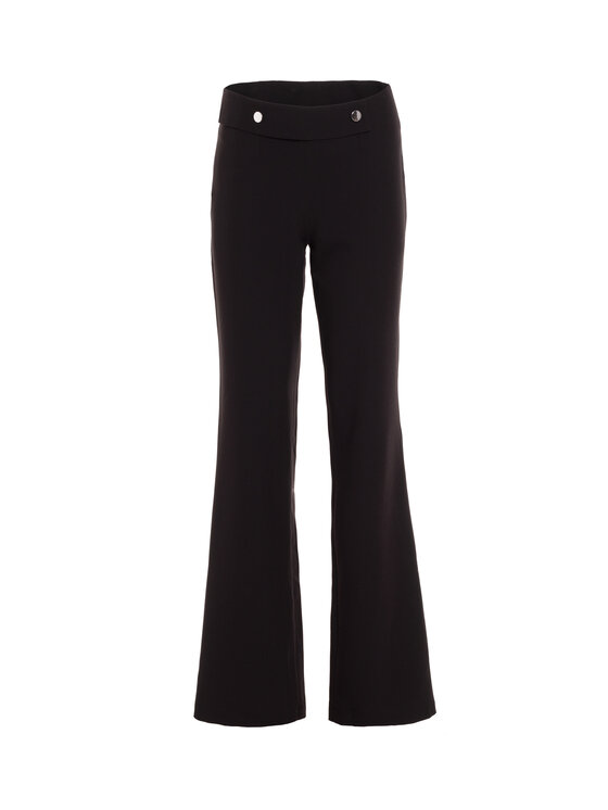 NIFE NIFE Společenské kalhoty SD90 Černá Authentic Straight Fit