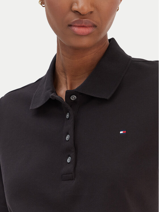 Tommy Hilfiger Tommy Hilfiger Polo 1985 WW0WW43224 Crna Regular Fit