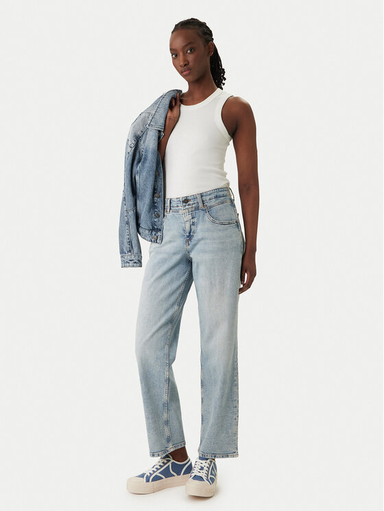Guess Jeans Guess Jeans Džínsy W5BA3O D0027 Modrá Boyfriend Fit