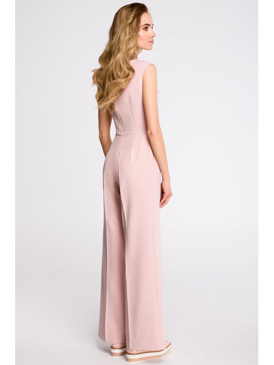 Stylove Stylove Kombinezon S115 Różowy Wide Leg