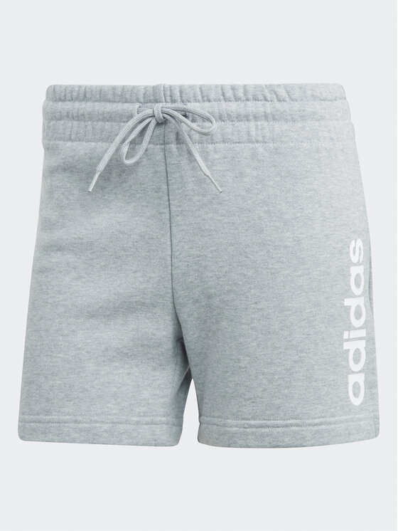 adidas adidas Športové kraťasy Essentials Linear French Terry Shorts IC4443 Sivá Slim Fit