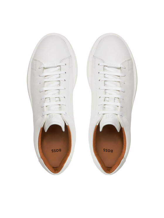 BOSS Boss Sneakersy Bulton Runn 50497887 Biela