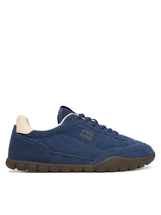 Tommy Jeans Tommy Jeans Сникърси Tommy Jeans Low Suede Runner EM0EM01800 Тъмносин