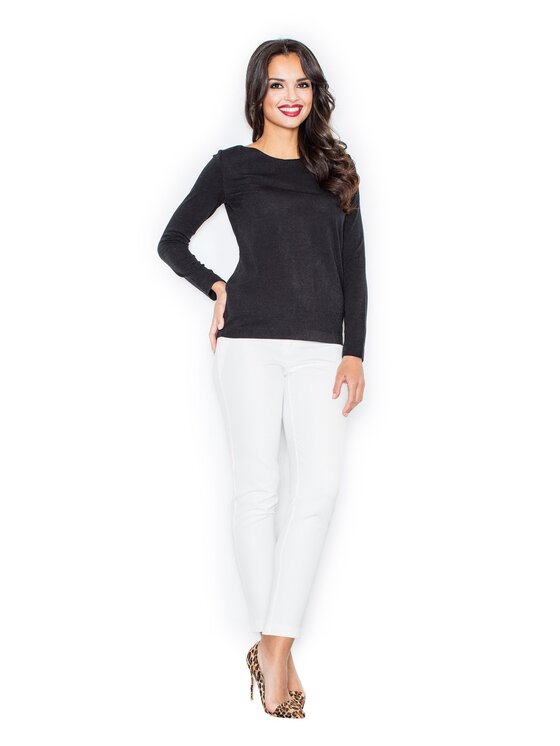 FIGL FIGL Sweter M244 Czarny Regular Fit