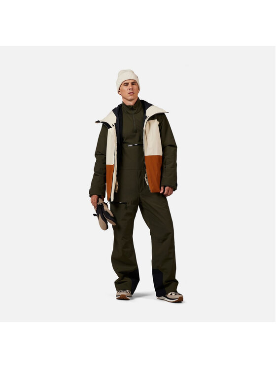 Rossignol Rossignol Spodnie narciarskie Outerlimits Insulated Bib Zielony Relaxed Fit