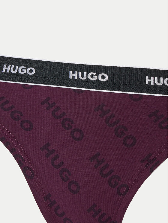 HUGO Hugo Sada 3 kusů string kalhotek 50495870 Barevná