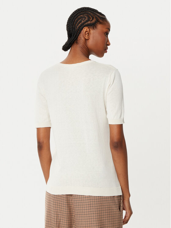 Weekend Max Mara Weekend Max Mara Maglione Zibetto 2515361041 Écru Regular Fit