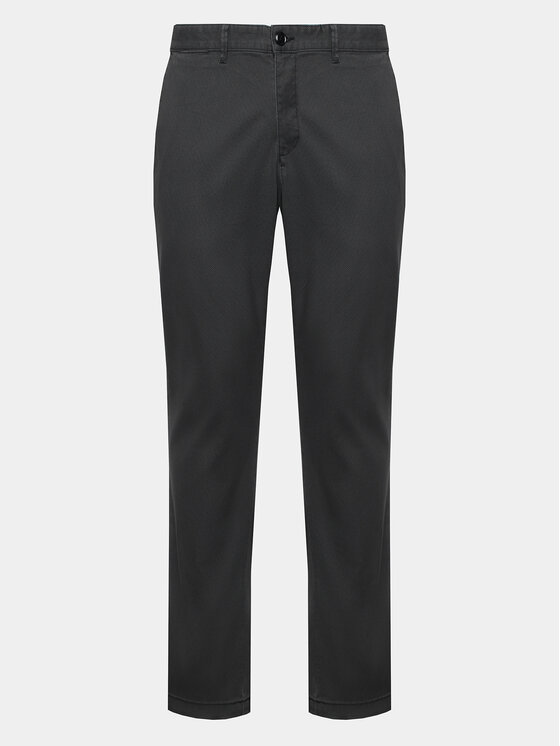 Sisley Sisley Medžiaginės kelnės 4QUXSF02X Pilka Slim Fit