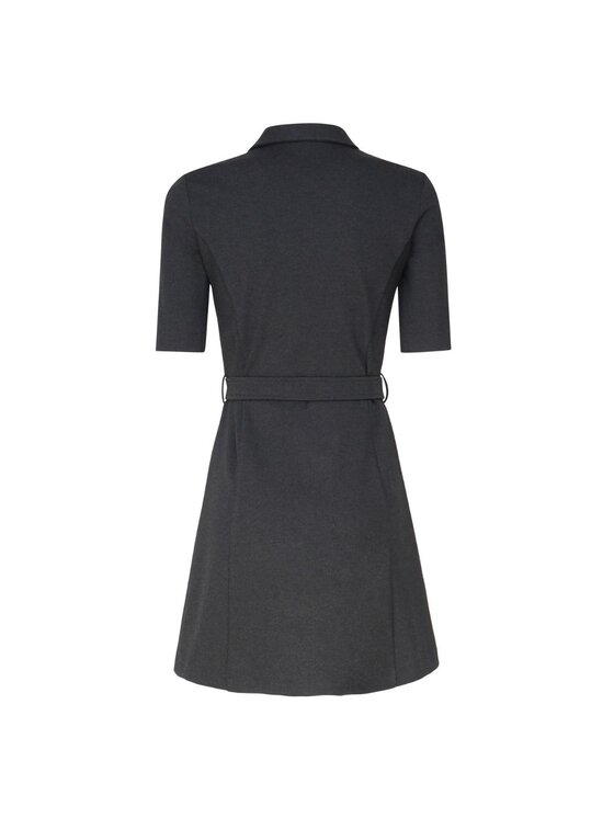 PINKO PINKO Φόρεμα καθημερινό Abito donna racchetta punto Γκρι Slim Fit
