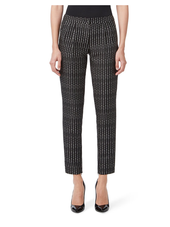 PHILIPP PLEIN PHILIPP PLEIN Kalhoty z materiálu 22065 Černá Flare Fit