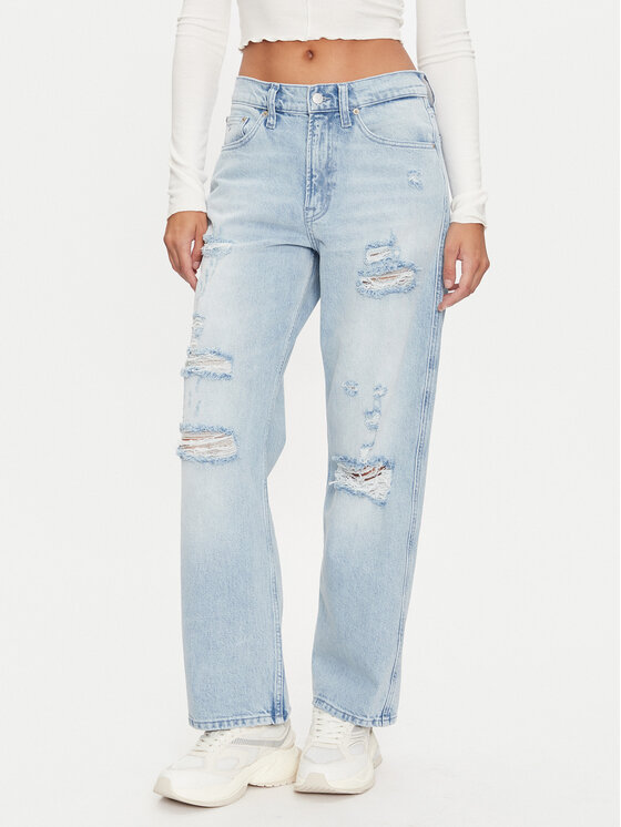 Tommy Jeans Tommy Jeans Jeans hlače Betsy DW0DW19618 Modra Straight Fit