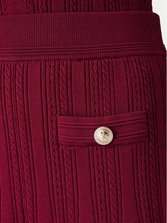 Guess Guess Spódnica mini W6YD21 Z0971 Bordowy Regular Fit