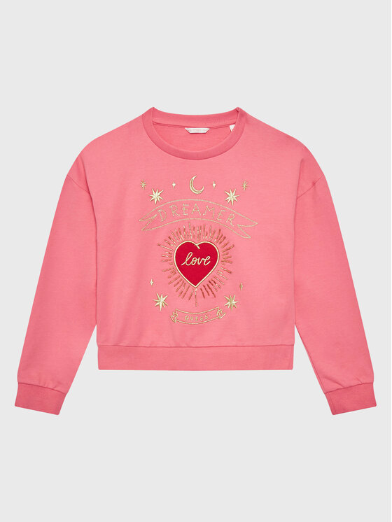 Guess Guess Felpa J3GQ02 K82T0 Rosa Regular Fit