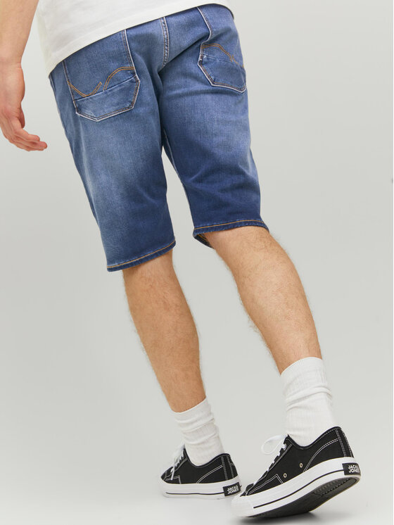 Jack&Jones Jack&Jones Džínsové šortky Cale 12223993 Tmavomodrá Regular Fit