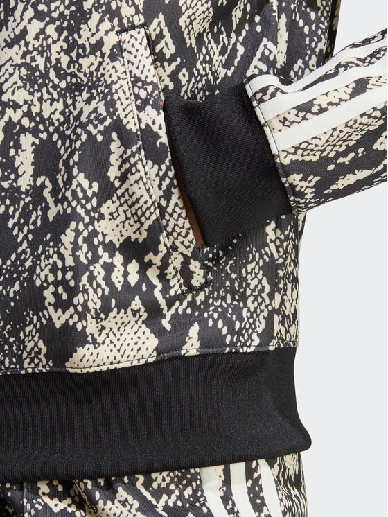 adidas Суитшърт Python Allover Print Track Top IC6082 Черен Regular Fit Modivo.bg